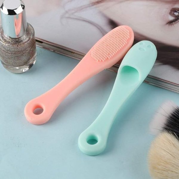 Silicone Facial Finger Nose Brush Face Cleaner Blackhead Remover – Silicone Face Cleaner Blackhead Remover Brush Cleanser Nose Pore Brush Finger Scruber Tool Facial Skin Cleaner Massage Brush ( Random Color )