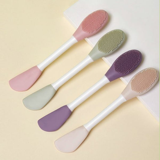 Combo Deal | Ice Roller Facial Massage | Silicone Cleansing Ice Lattice + Silicone Face Mask Brush Applicator (random Color)