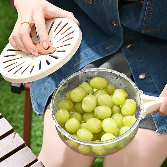2 In 1 Vegetable Drainer And Strainer Fruit Basket